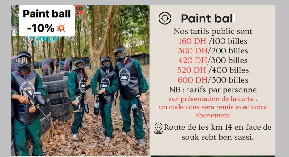 PAINT BALL MARRAKECH